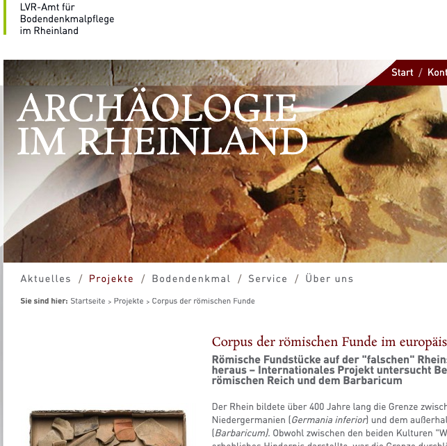 Forschungsprojekt Corpus der römischen Funde im europäischen Barbaricum