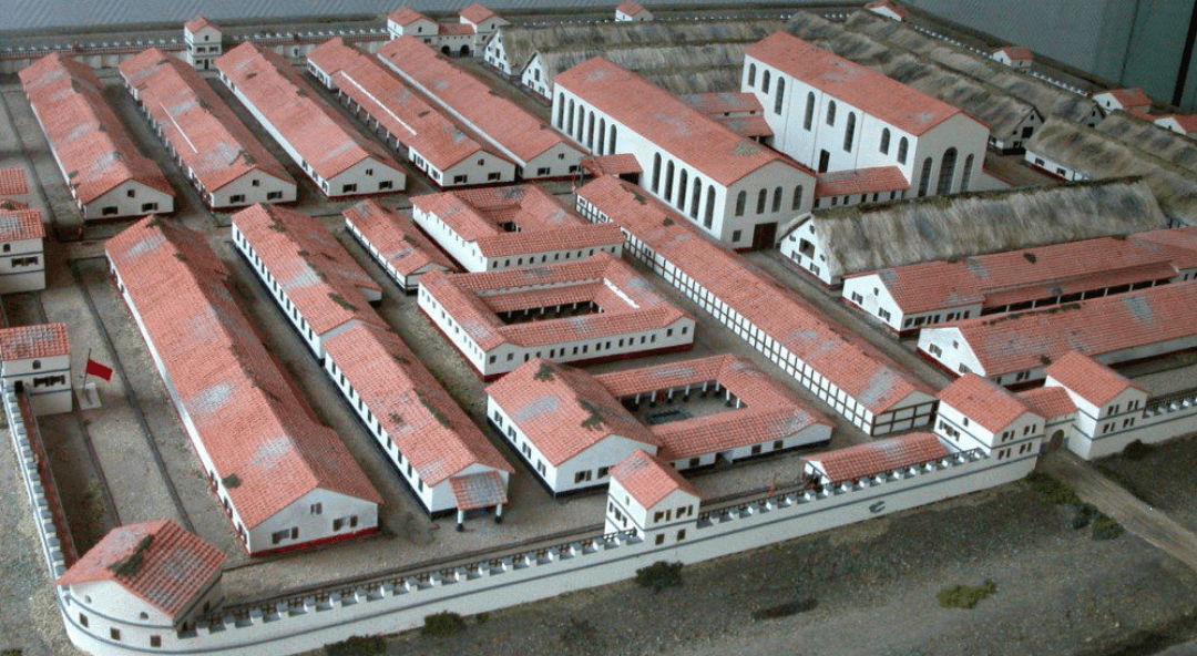 Model of the Roman fort Dormagen