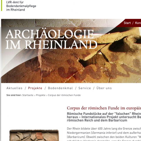Forschungsprojekt Corpus der römischen Funde im europäischen Barbaricum Forschungsprojekt Corpus der römischen Funde im europäischen Barbaricum