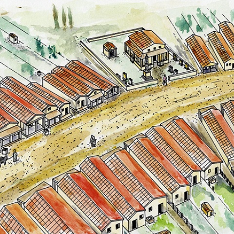 Vicus Iuliacum / Abschnitt Via Belgica